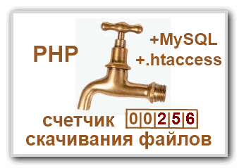 Счетчик скачиваний файлов на PHP с использованием htaccess и MySQL